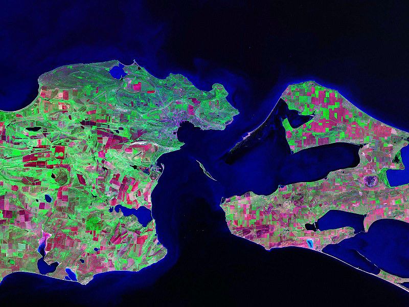 Спутниковый снимок острова Тузла