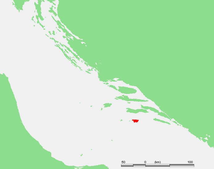 Остров Ластово на карте