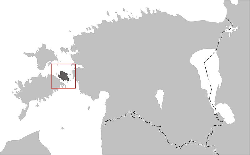 Остров Муху на карте Эстонии