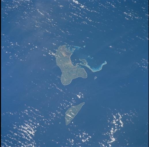 Космический снимок острова Тонгатапу