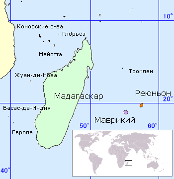 Острова Эпарсе на карте