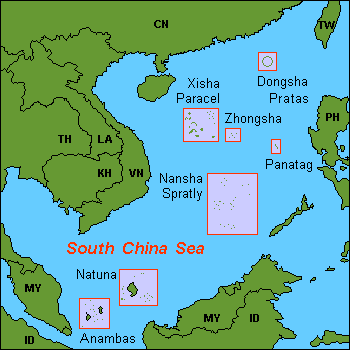 Архипелаг Анамбас на карте мира