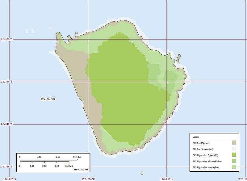 Карта острова Ата 