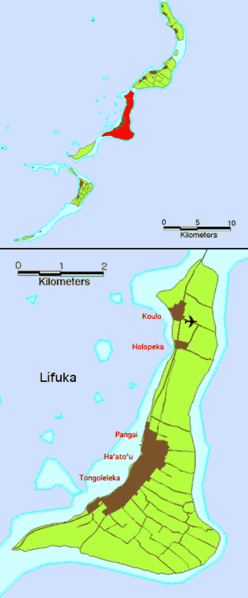 Карта острова Лифука