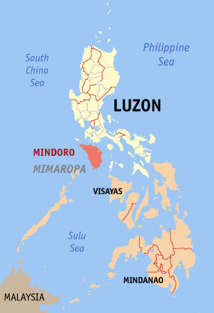 Остров Миндоро на карте