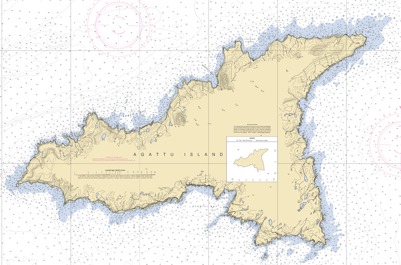 Карта острова Агатту