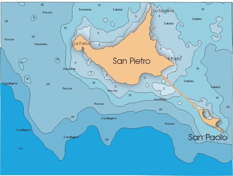Острова Черади на карте