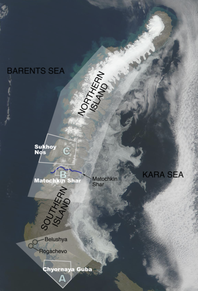 Спутниковый снимок Южного острова
