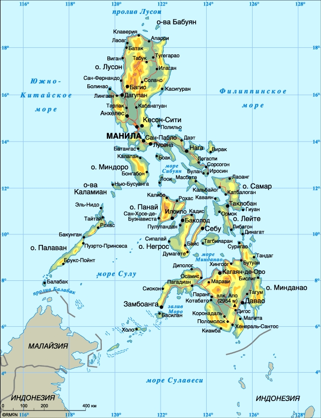 Остров Лусон на карте мира