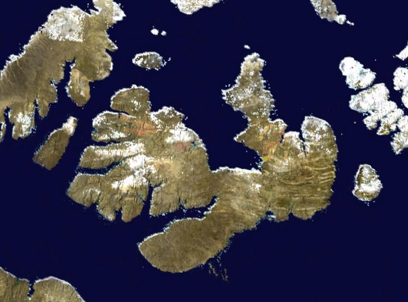 Спутниковое фото острова Мелвилл