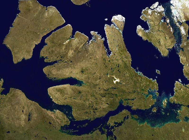 Снимок со спутника острова Виктория